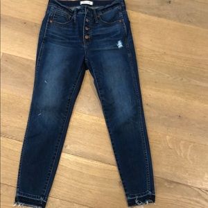 Madewell 10” high-Rise skinny jeans size 28